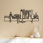 Wallity Accesorio Decorativo de Pared de Metal Negro 120x47x1.5cm 100% Metal
